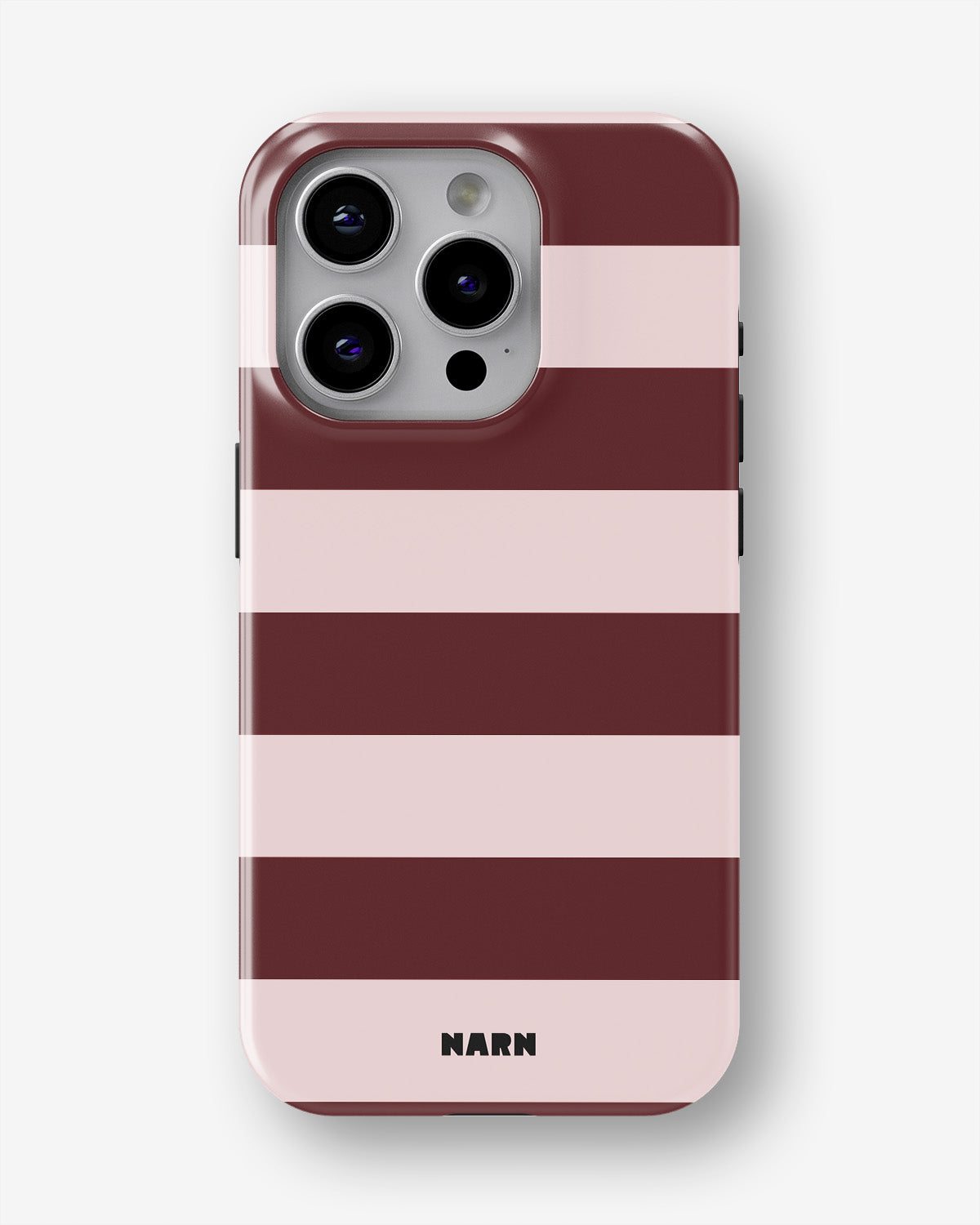 iPhone 13 Pro Max Tough Case – Cranberry Stripe - View 1