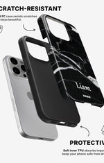 iPhone 13 Pro Max Tough Case – Custom - Black Marble - View 2