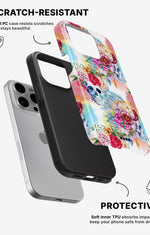 iPhone 13 Pro Max Tough Case – Flowered Skulls - View 2
