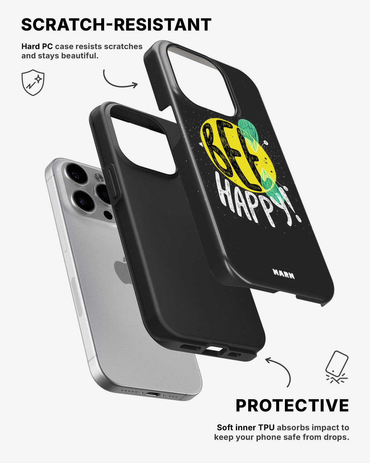 iPhone 13 Pro Max Tough Case – BEE Happy - View 2