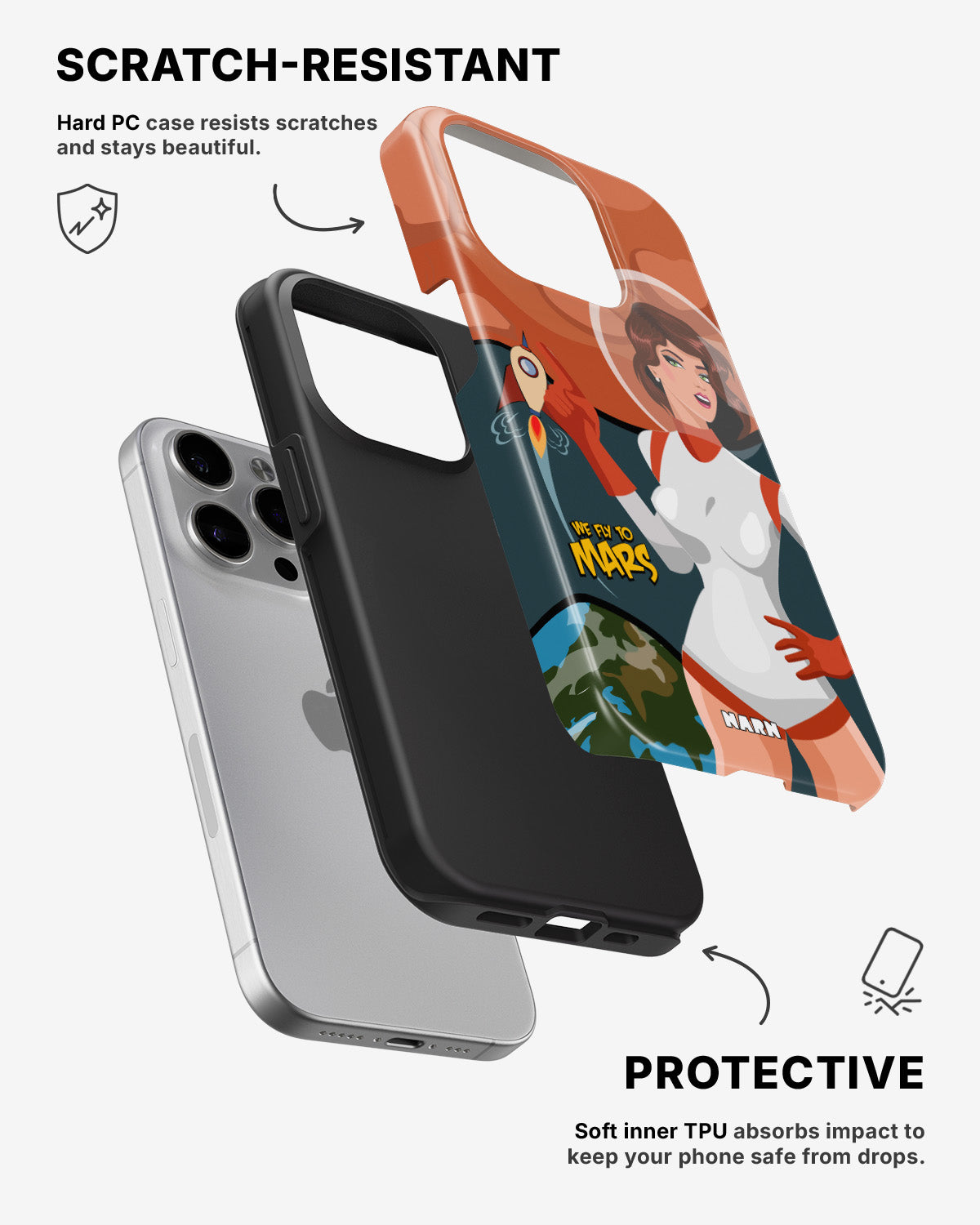 iPhone 13 Pro Max Tough Case – We Fly To Mars - View 2