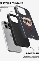 iPhone 13 Pro Max Tough Case – Hipster Cat - View 2