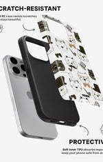 iPhone 13 Pro Max Tough Case – Cartoon Cats - View 2