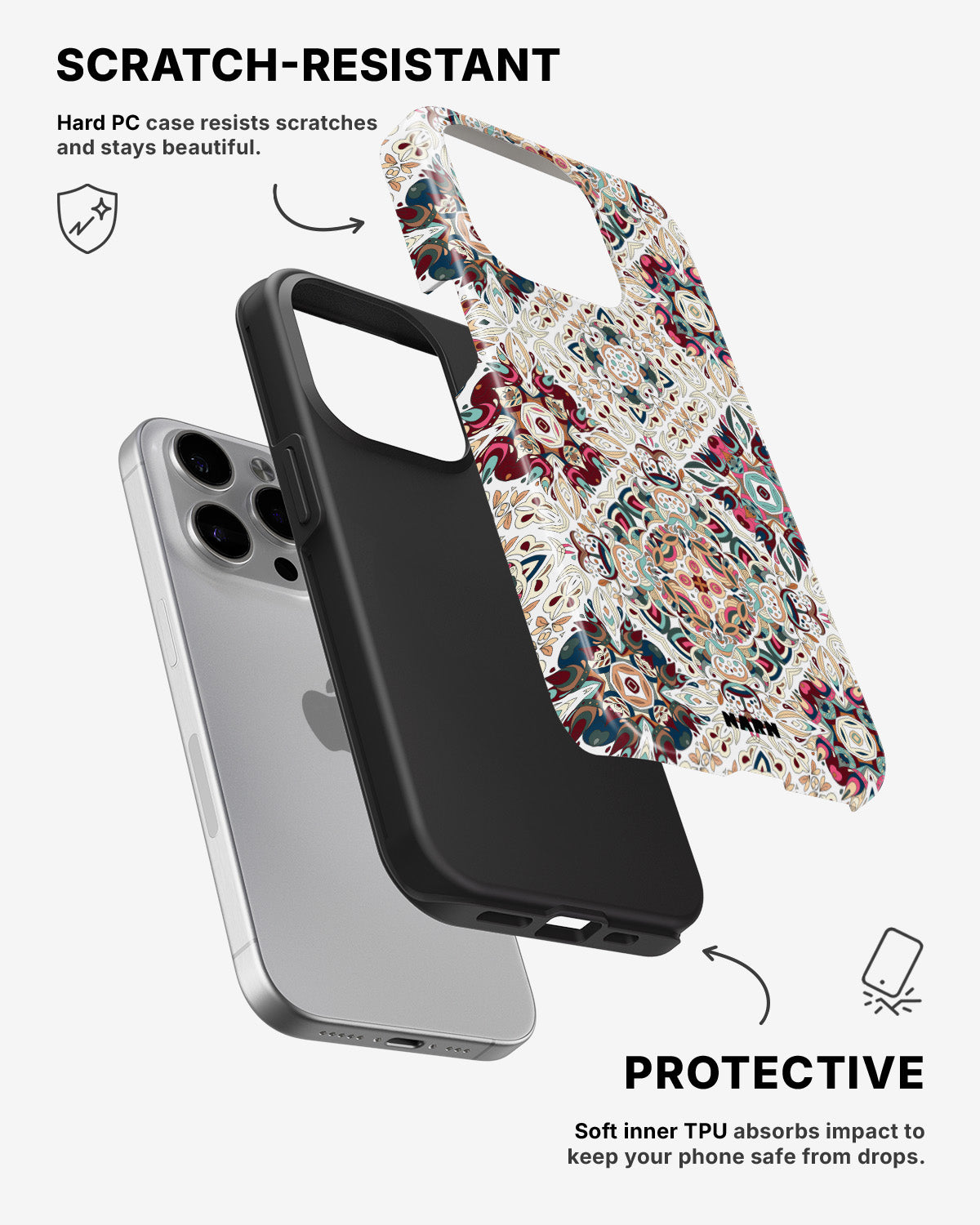 iPhone 13 Pro Max Tough Case – Luxury Tile - View 2