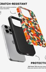 iPhone 13 Pro Max Tough Case – Retro Geometric - View 2