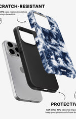 iPhone 13 Pro Max Tough Case – Tie Dye Blue - View 2