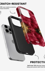 iPhone 13 Pro Max Tough Case – Burgendy Shimmer - View 2