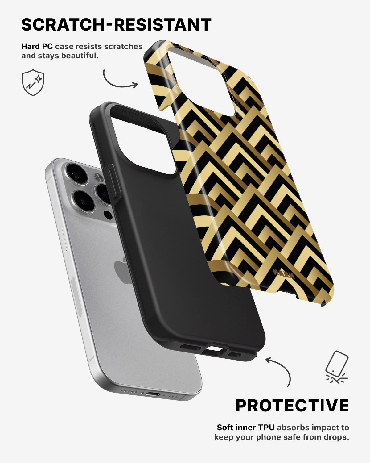 iPhone 13 Pro Max Tough Case – Goldline - View 2