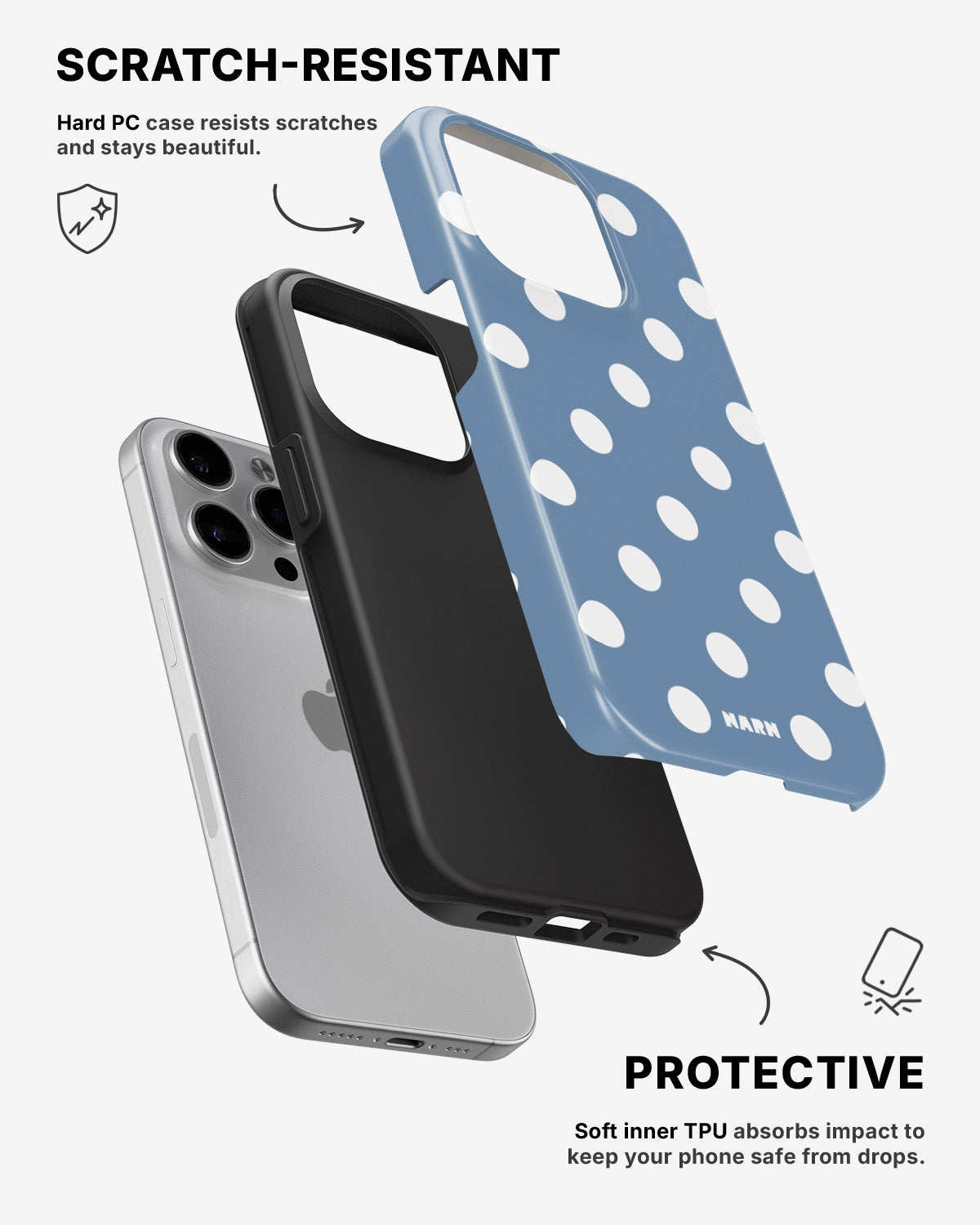 iPhone 13 Pro Max Tough Case – Sky Dots - View 2