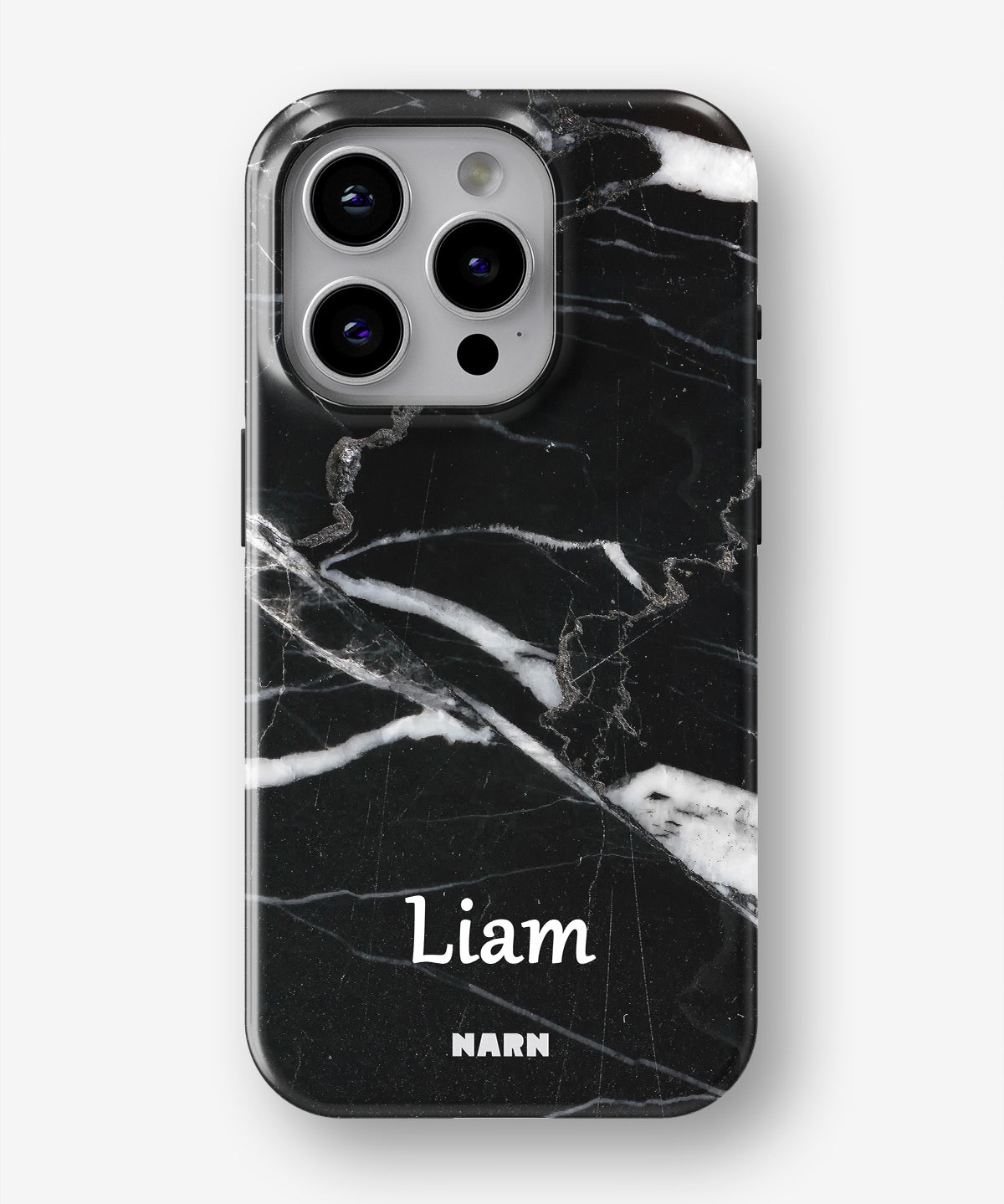 iPhone 13 Pro Max Tough Case – Custom - Black Marble - View 1