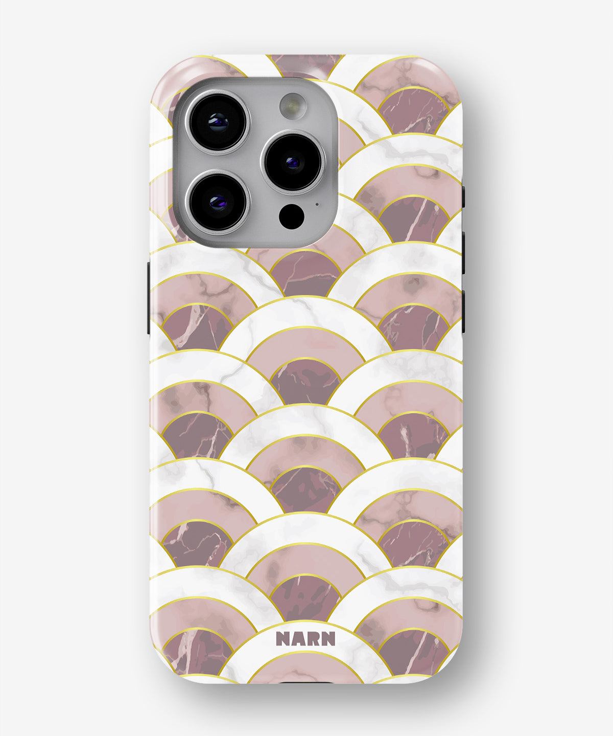 iPhone 13 Pro Max Tough Case – Pink Marble Waves - View 1