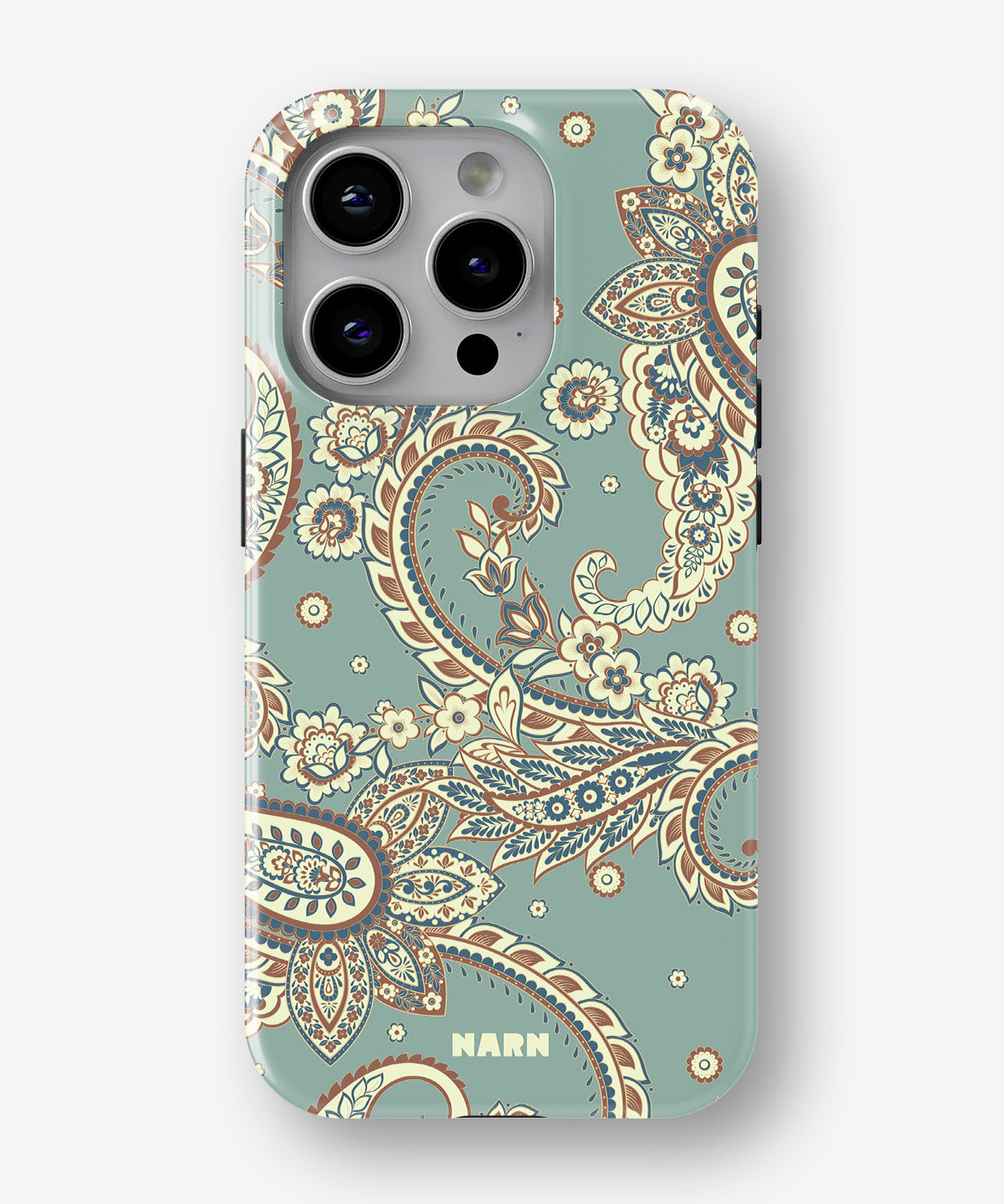 iPhone 13 Pro Max Tough Case – Paisley Green - View 1