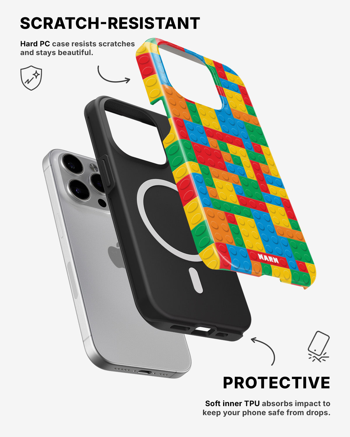 iPhone 13 Pro Max Tough Case – Building Bricks - View 2