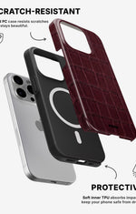 iPhone 13 Pro Max Tough Case – Rouge Croc - View 2