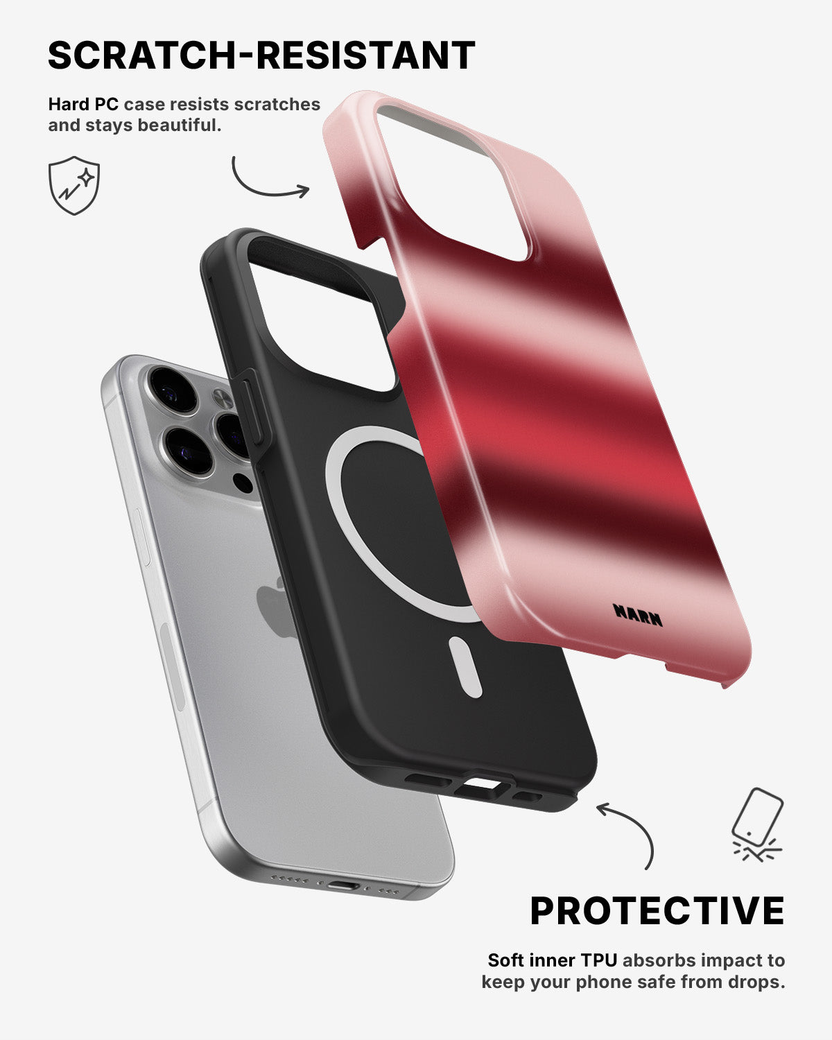 iPhone 13 Pro Max Tough Case – Cherry - View 2