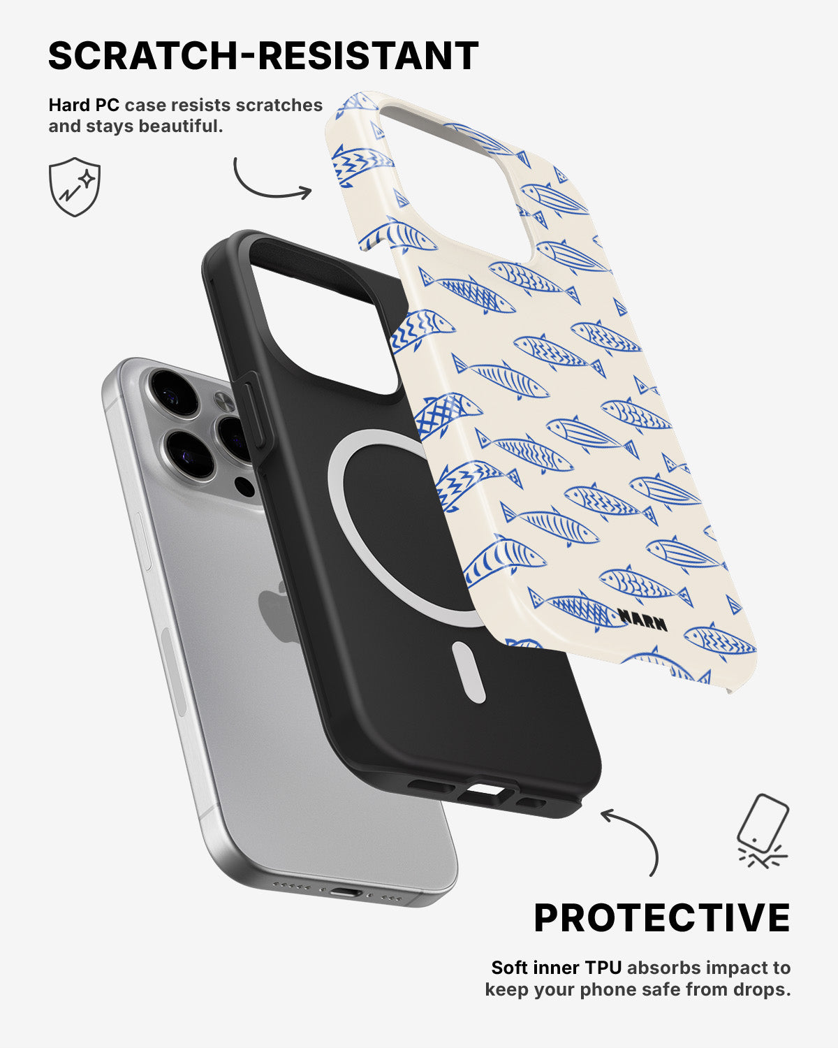 iPhone 13 Pro Max Tough Case – Blue Catch - View 2