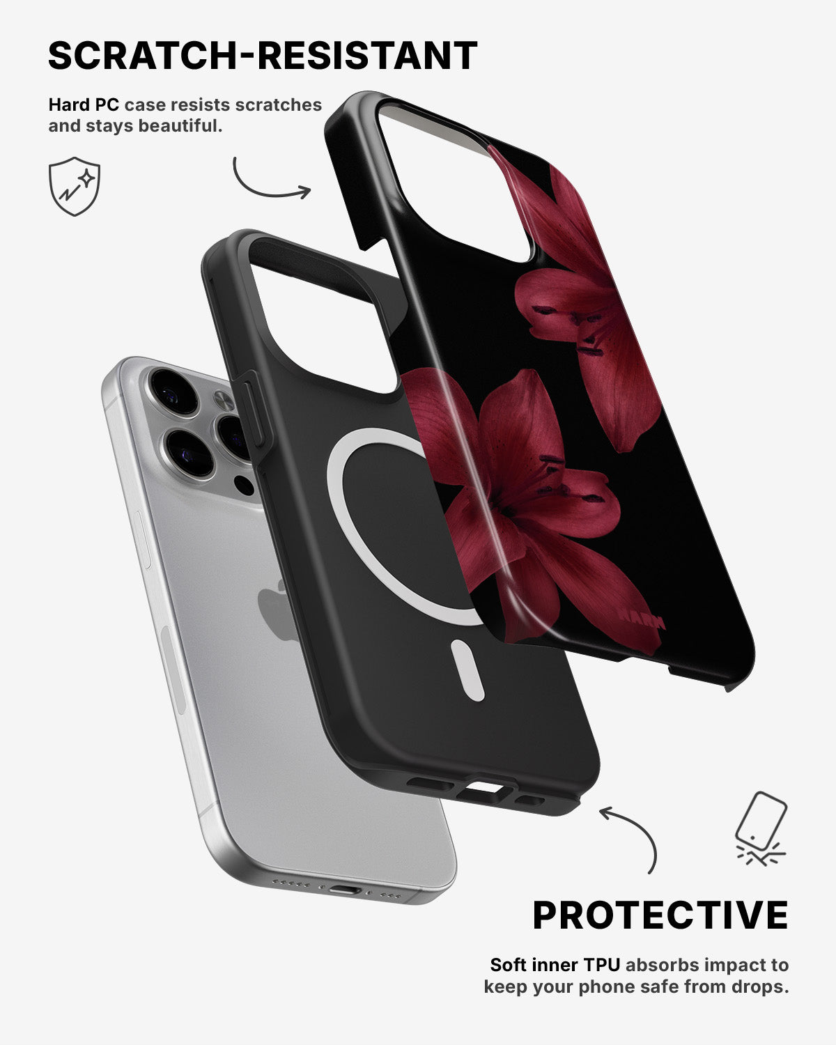 iPhone 13 Pro Max Tough Case – Ruby Lily - View 2