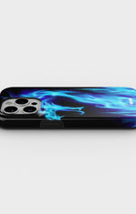iPhone 13 Pro Max Tough Case – Blue Flames Dragon - View 3