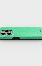 iPhone 13 Pro Max Tough Case – Turquoise Snake - View 3
