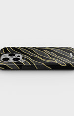iPhone 13 Pro Max Tough Case – Golden Zebra - View 3