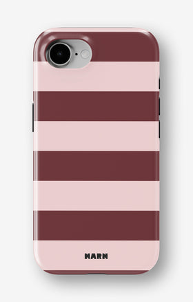 iPhone SE (2020/2022) Tough Case – Cranberry Stripe - View 1