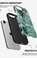 iPhone SE (2020/2022) Tough Case – Green Marble - View 2