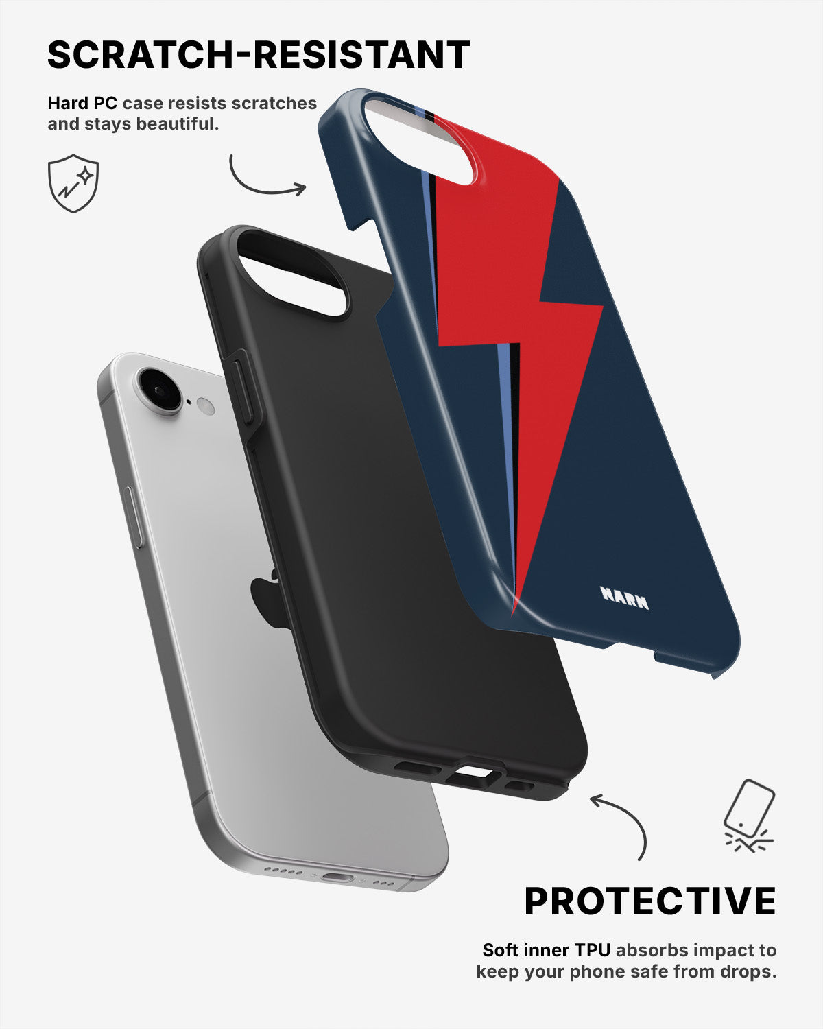 iPhone SE (2020/2022) Tough Case – Blue Bowie - View 2