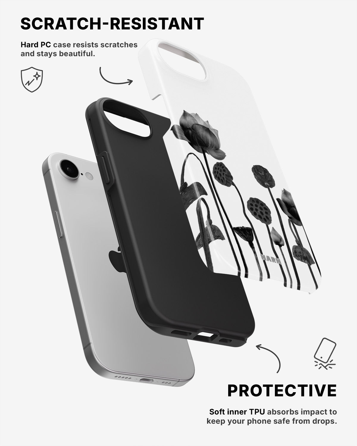 iPhone SE (2020/2022) Tough Case – Lotus Blooms - View 2