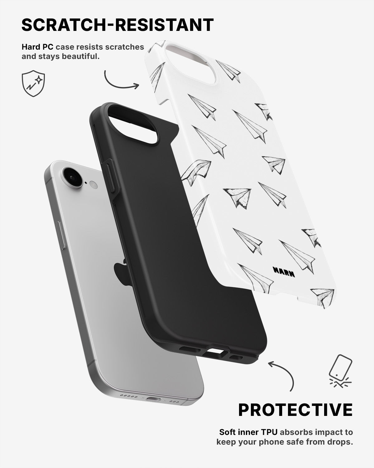 iPhone SE (2020/2022) Tough Case – Paper Planes - View 2