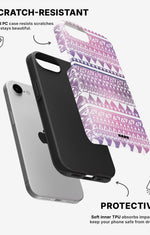 iPhone SE (2020/2022) Tough Case – Purple Aztec - View 2
