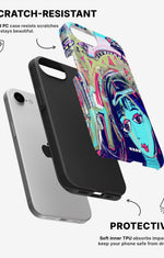 iPhone SE (2020/2022) Tough Case – Abstract Cat - View 2