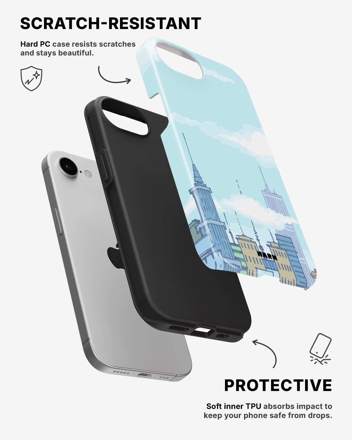 iPhone SE (2020/2022) Tough Case – Skyline - View 2