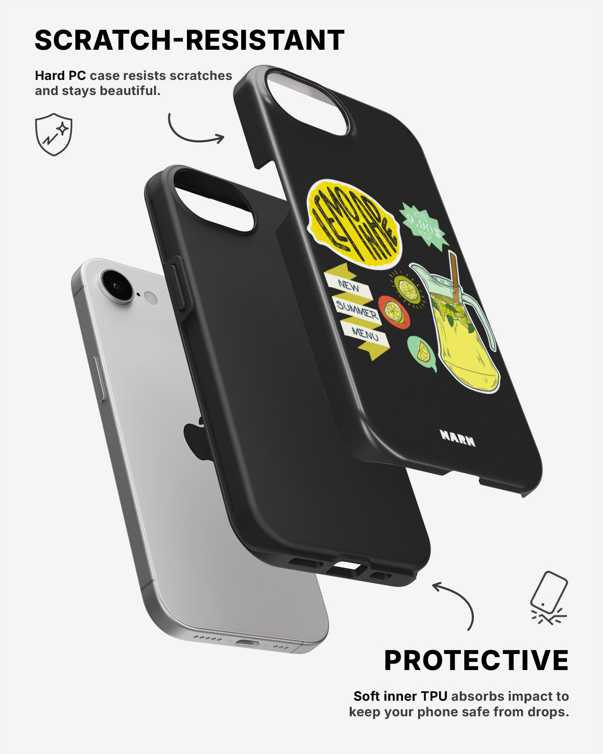 iPhone SE (2020/2022) Tough Case – Lemon Summer - View 2
