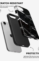 iPhone SE (2020/2022) Tough Case – Black Marble - View 2
