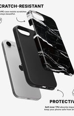 iPhone SE (2020/2022) Tough Case – Black Marble - View 2