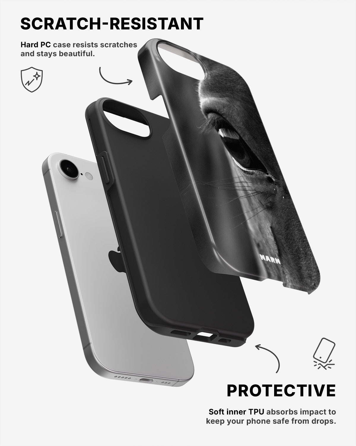 iPhone SE (2020/2022) Tough Case – Horse Soul - View 2