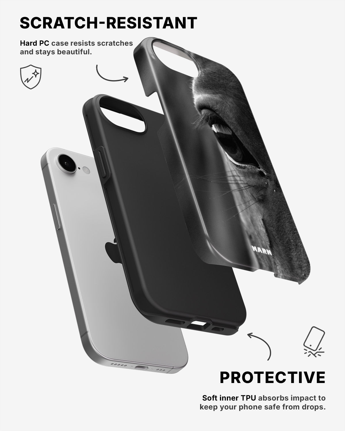 iPhone SE (2020/2022) Tough Case – Horse Soul - View 2