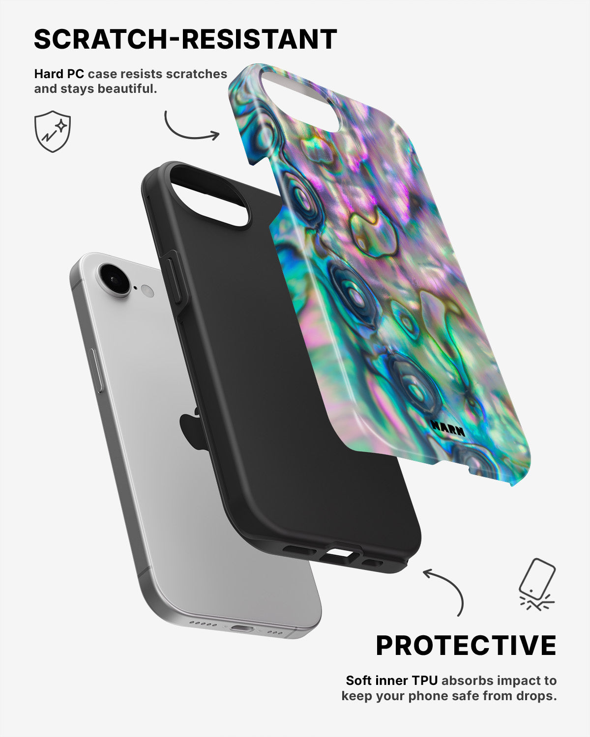iPhone SE (2020/2022) Tough Case – Seashell - View 2