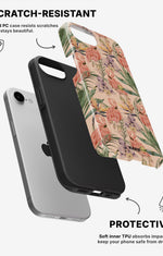 iPhone SE (2020/2022) Tough Case – Flamingos & Flowers - View 2