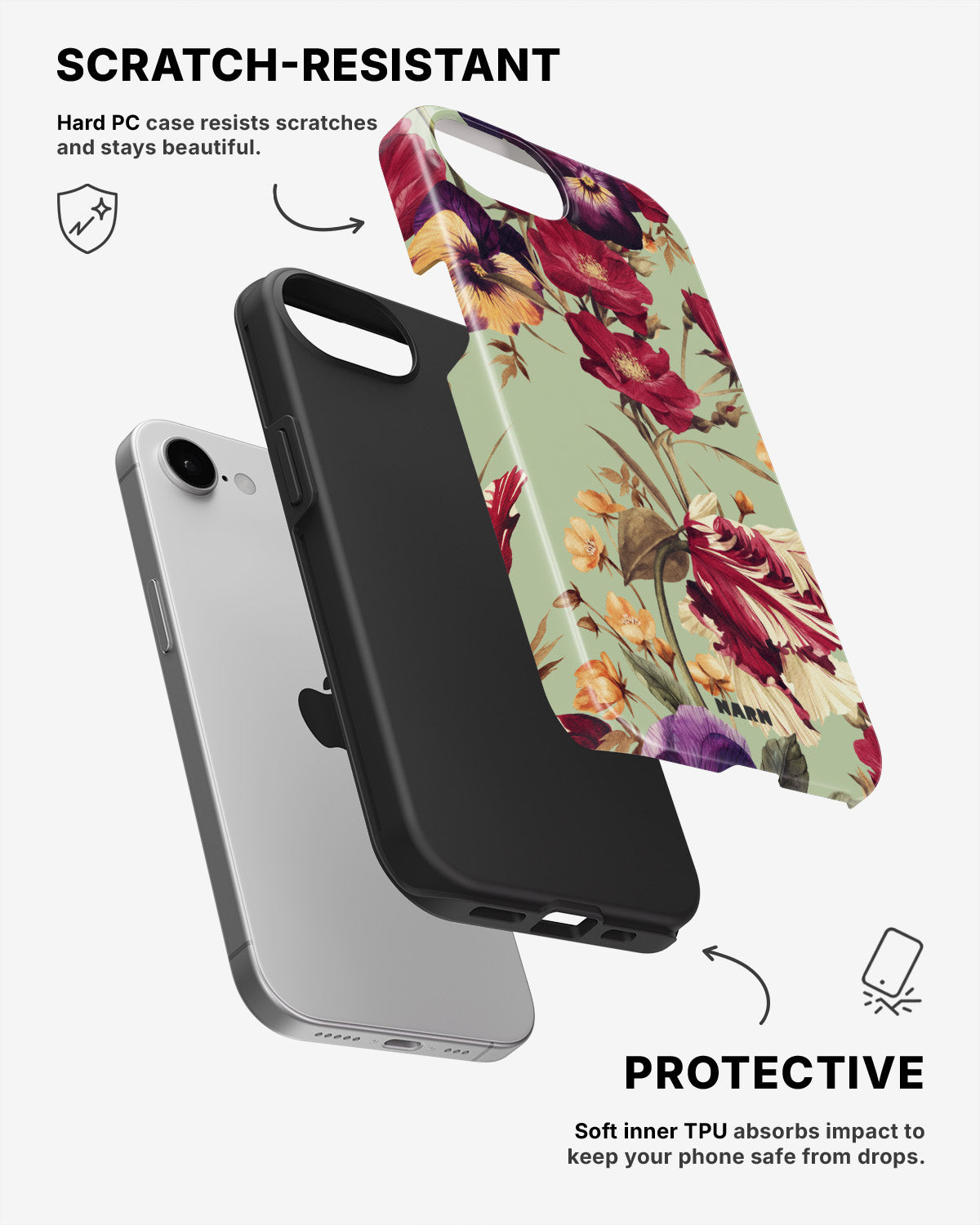 iPhone SE (2020/2022) Tough Case – Pansy Pansy - View 2