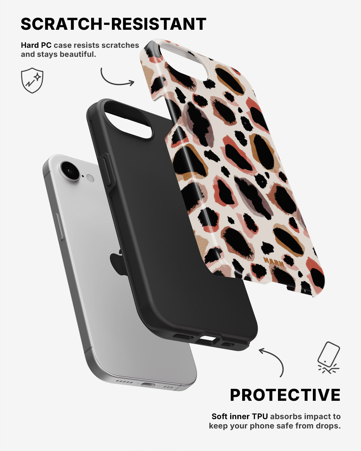 iPhone SE (2020/2022) Tough Case – Artsy Leopard - View 2