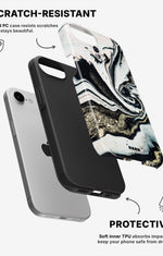 iPhone SE (2020/2022) Tough Case – Golden Swirl - View 2