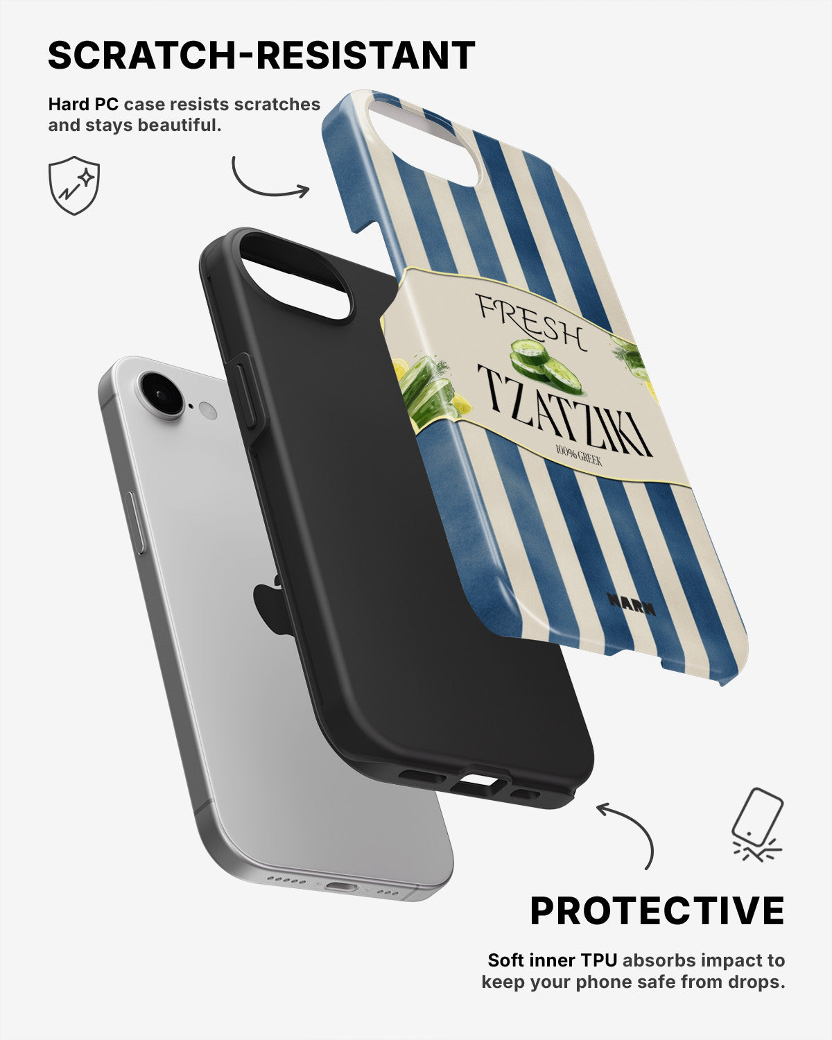 iPhone SE (2020/2022) Tough Case – Greek Blues - View 2