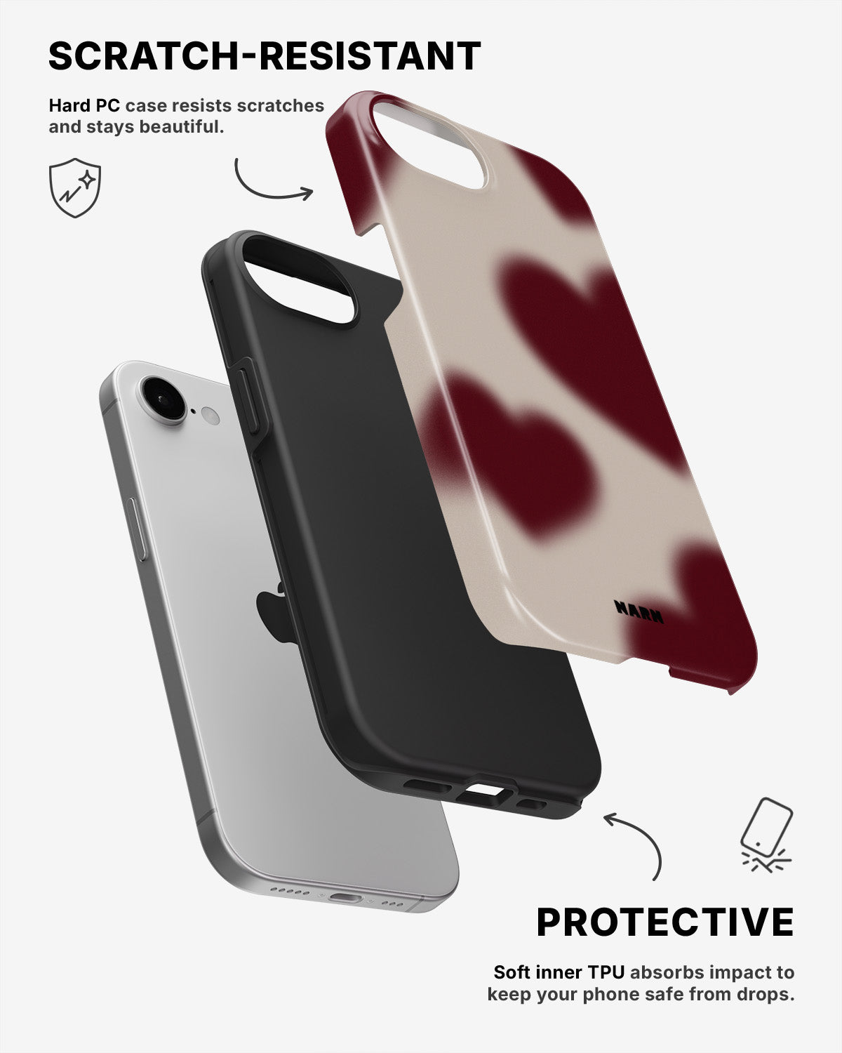 iPhone SE (2020/2022) Tough Case – Heartbeat - View 2