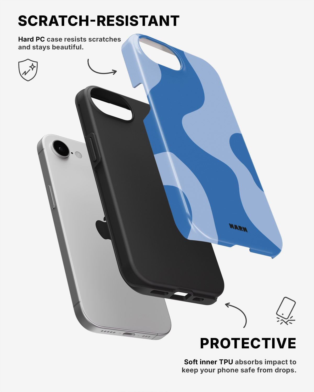 iPhone SE (2020/2022) Tough Case – Calm Tide - View 2