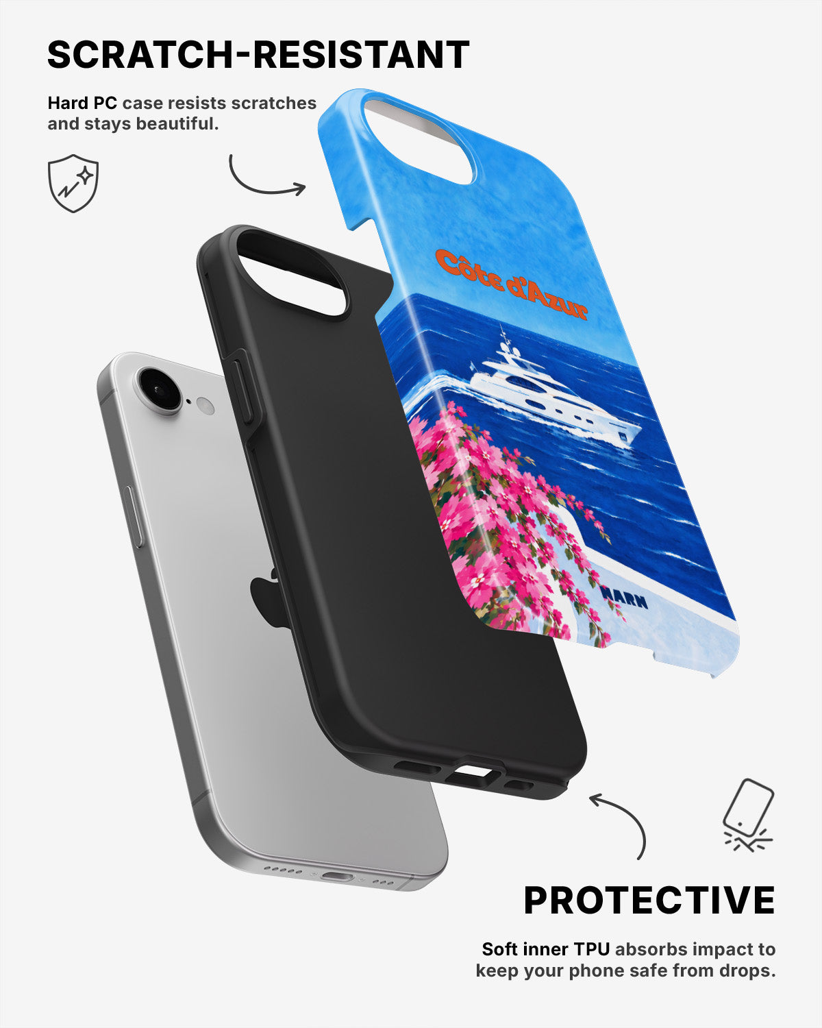 iPhone SE (2020/2022) Tough Case – Cap Bleu - View 2