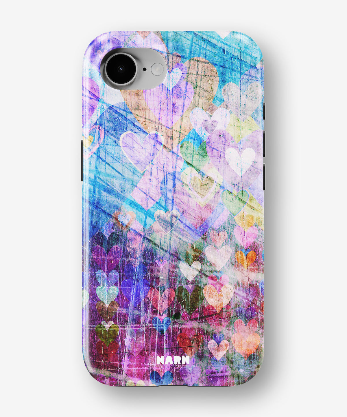 iPhone 7 / iPhone 8 Tough Case – Purple Hearts - View 1