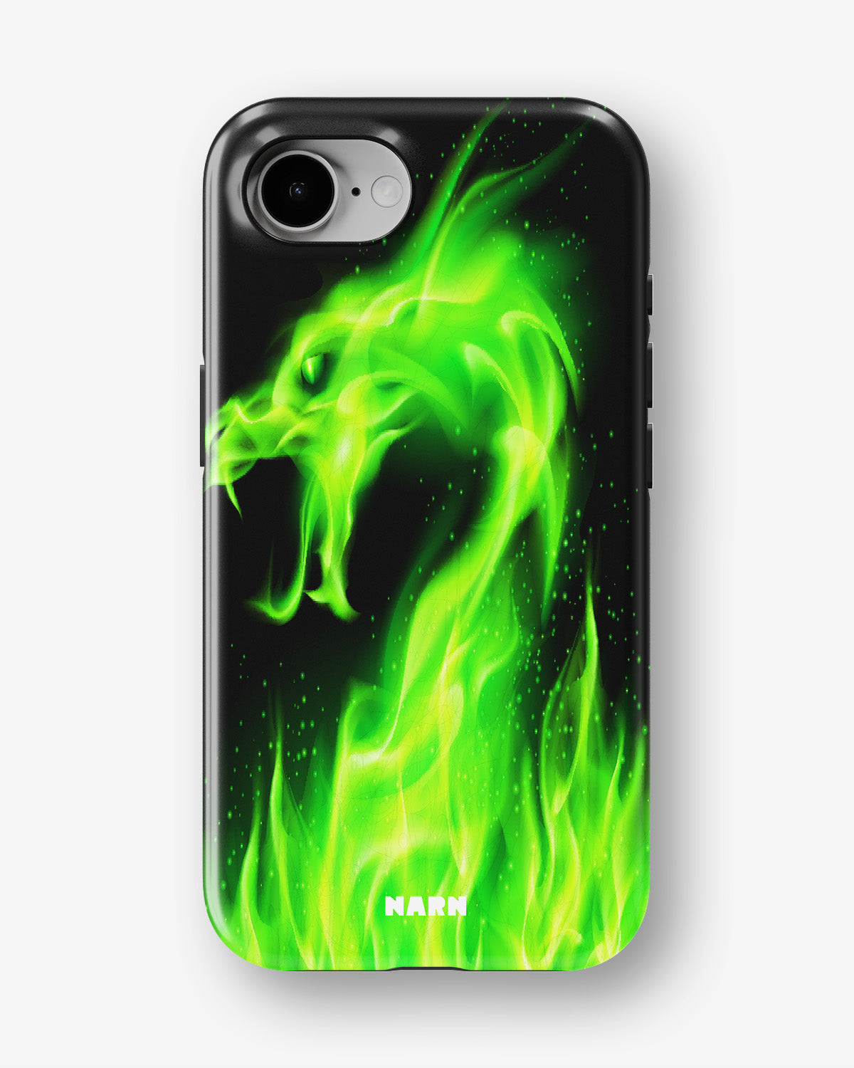iPhone 7 / iPhone 8 Tough Case – Green Flames Dragon - View 1