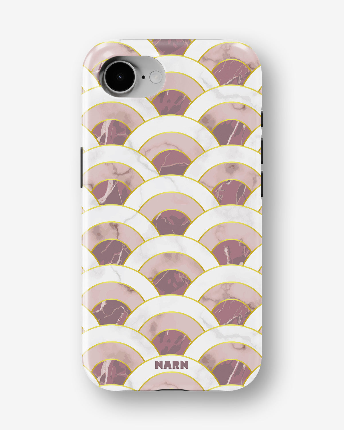 iPhone 7 / iPhone 8 Tough Case – Pink Marble Waves - View 1