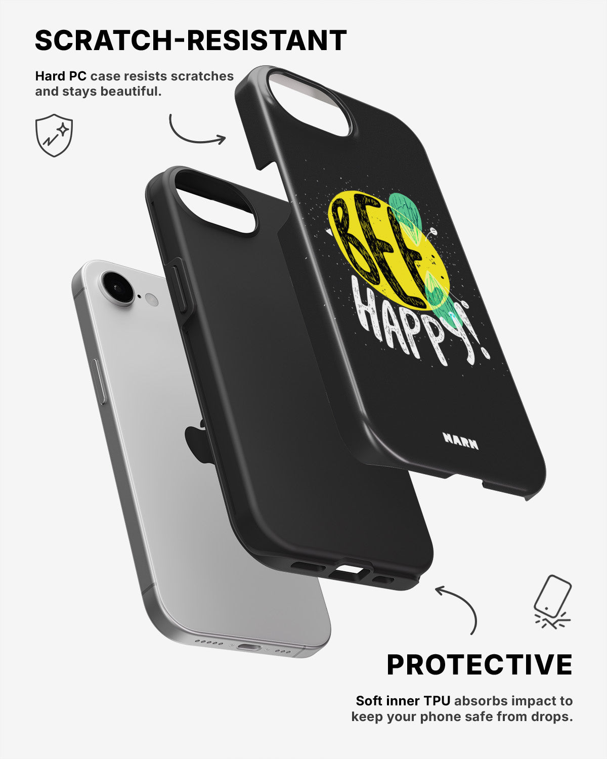 iPhone 7 / iPhone 8 Tough Case – BEE Happy - View 2